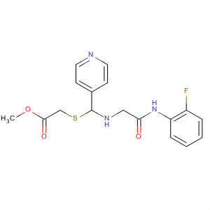 Acetic acid,[[[[[(2-fluorophenyl)amino]carbonyl]methylamino]-4-pyridinylmethyl]thio]-,methyl ester