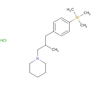 Piperidine, 1-[2-methyl-3-[4-(trimethylsilyl)phenyl]propyl]-, hydrochloride