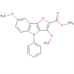 4H-Furo[3,2-b]indole-2-carboxylic acid, 3,7-dimethoxy-4-phenyl-,methyl ester