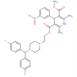 3,5-Pyridinedicarboxylic acid,1,4-dihydro-2,6-dimethyl-4-(3-nitrophenyl)-,2-[4-[bis(4-fluorophenyl)methyl]-1-piperazinyl]ethyl methyl ester