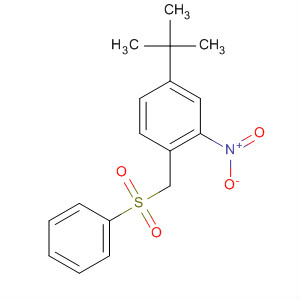 Benzene, 4-(1,1-dimethylethyl)-2-nitro-1-[(phenylsulfonyl)methyl]-