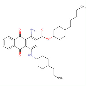 2-Anthracenecarboxylic acid,1-amino-9,10-dihydro-9,10-dioxo-4-[(4-propylcyclohexyl)amino]-,4-pentylcyclohexyl ester