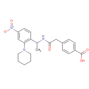 Benzoic acid,4-[2-[[1-[4-nitro-2-(1-piperidinyl)phenyl]ethyl]amino]-2-oxoethyl]-