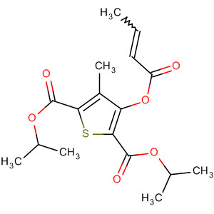 2,5-Thiophenedicarboxylic acid, 3-methyl-4-[(1-oxo-2-butenyl)oxy]-,bis(1-methylethyl) ester