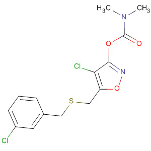 Carbamic acid, dimethyl-,4-chloro-5-[[[(3-chlorophenyl)methyl]thio]methyl]-3-isoxazolyl ester