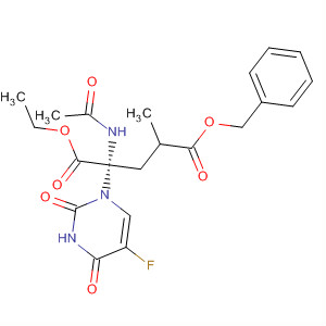 Glutamic acid,N-acetyl-2-(5-fluoro-3,4-dihydro-2,4-dioxo-1(2H)-pyrimidinyl)-4-methyl-,1-ethyl 5-(phenylmethyl) ester