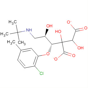2-Propanol, 1-(2-chloro-5-methylphenoxy)-3-[(1,1-dimethylethyl)amino]-,(R)-, (2R,3R)-2,3-dihydroxybutanedioate (salt)