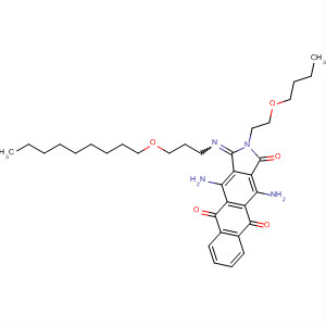 1H-Naphth[2,3-f]isoindole-1,5,10-trione,4,11-diamino-2-(2-butoxyethyl)-2,3-dihydro-3-[[3-(nonyloxy)propyl]imino]-