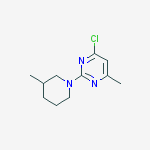 4-CHLORO-6-METHYL-2-(3-METHYL-1-PIPERIDINYL)PYRIMIDINE
