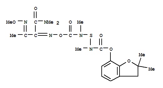 6,11-Dioxa-3-thia-2,4,7,10-tetraazadodeca-7,9-dienoicacid, 8-[(dimethylamino)carbonyl]-2,4,9-trimethyl-5-oxo-,2,3-dihydro-2,2-dimethyl-7-benzofuranyl ester
