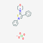 Isothiazolium, 5-(4-morpholinyl)-2,4-diphenyl-, perchlorate