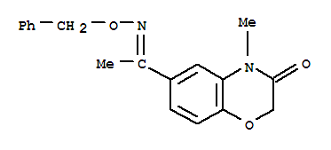2H-1,4-Benzoxazin-3(4H)-one,4-methyl-6-[1-[(phenylmethoxy)imino]ethyl]-