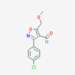 3-(4-chlorophenyl)-5-(methoxymethyl)-4-isoxazolecarboxaldehyde