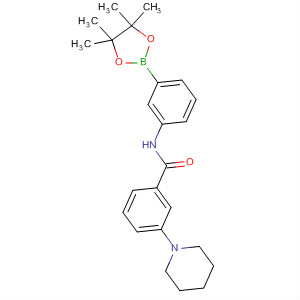 Benzamide,3-(1-piperidinyl)-N-[3-(4,4,5,5-tetramethyl-1,3,2-dioxaborolan-2-yl)phenyl]-