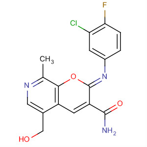 2H-Pyrano[2,3-c]pyridine-3-carboxamide,2-[(3-chloro-4-fluorophenyl)imino]-5-(hydroxymethyl)-8-methyl-, (2Z)-