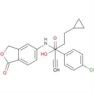Cyclopropanepropanamide,1-(4-chlorophenyl)-N-(1,3-dihydro-1-oxo-5-isobenzofuranyl)-a-ethynyl-a-hydroxy-