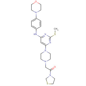 Ethanone,2-[4-[2-(methylthio)-6-[[4-(4-morpholinyl)phenyl]amino]-4-pyrimidinyl]-1-piperazinyl]-1-(3-thiazolidinyl)-