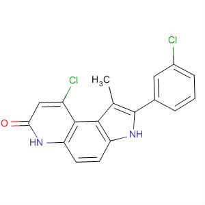 7H-Pyrrolo[3,2-f]quinolin-7-one,9-chloro-2-(3-chlorophenyl)-3,6-dihydro-1-methyl-
