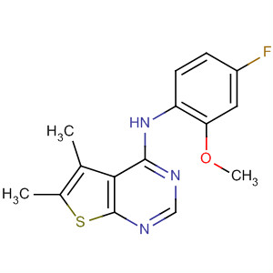 Thieno[2,3-d]pyrimidin-4-amine,N-(4-fluoro-2-methoxyphenyl)-5,6-dimethyl-