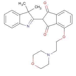 1H-Indene-1,3(2H)-dione,2-(3,3-dimethyl-3H-indol-2-yl)-4-[2-(4-morpholinyl)ethoxy]-