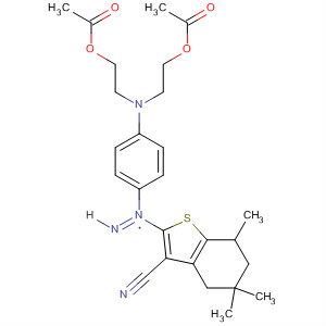 Benzo[b]thiophene-3-carbonitrile,2-[2-[4-[bis[2-(acetyloxy)ethyl]amino]phenyl]diazenyl]-4,5,6,7-tetrahydro-5,5,7-trimethyl-