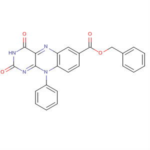 Benzo[g]pteridine-7-carboxylic acid,2,3,4,10-tetrahydro-2,4-dioxo-10-phenyl-, phenylmethyl ester