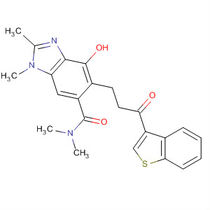 1H-Benzimidazole-6-carboxamide,5-(3-benzo[b]thien-3-yl-3-oxopropyl)-4-hydroxy-N,N,1,2-tetramethyl-