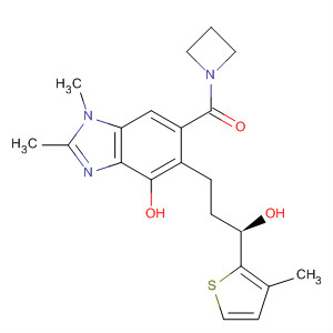Methanone,1-azetidinyl[4-hydroxy-5-[(3R)-3-hydroxy-3-(3-methyl-2-thienyl)propyl]-1,2-dimethyl-1H-benzimidazol-6-yl]-