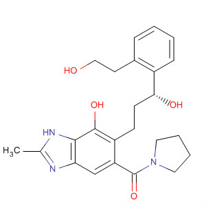 Methanone,[7-hydroxy-6-[(3R)-3-hydroxy-3-[2-(2-hydroxyethyl)phenyl]propyl]-2-methyl-1H-benzimidazol-5-yl]-1-pyrrolidinyl-