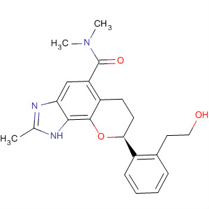 Pyrano[2,3-e]benzimidazole-5-carboxamide,1,6,7,8-tetrahydro-8-[2-(2-hydroxyethyl)phenyl]-N,N,2-trimethyl-, (8S)-