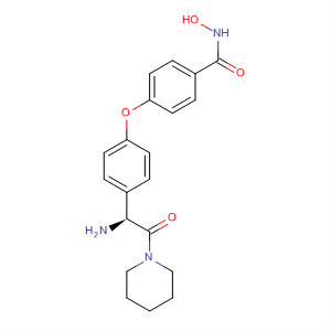 Benzamide,4-[4-[(1S)-1-amino-2-oxo-2-(1-piperidinyl)ethyl]phenoxy]-N-hydroxy-