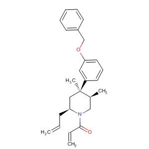 2-Propen-1-one,1-[(2S,4R,5R)-4,5-dimethyl-4-[3-(phenylmethoxy)phenyl]-2-(2-propen-1-yl)-1-piperidinyl]-