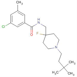 Benzamide,3-chloro-N-[[1-(3,3-dimethylbutyl)-4-fluoro-4-piperidinyl]methyl]-5-methyl-