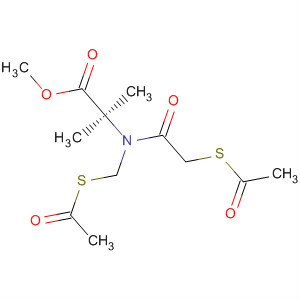 Alanine, N-[(acetylthio)acetyl]-N-[(acetylthio)methyl]-2-methyl-, methylester