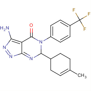 4H-Pyrazolo[3,4-d]pyrimidin-4-one,3-amino-1,5-dihydro-6-(4-methylphenyl)-5-[4-(trifluoromethyl)phenyl]-