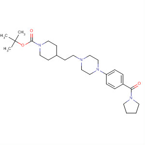 1-Piperidinecarboxylic acid,4-[2-[4-[4-(1-pyrrolidinylcarbonyl)phenyl]-1-piperazinyl]ethyl]-,1,1-dimethylethyl ester