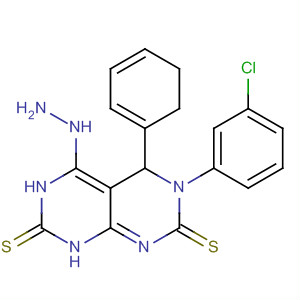 Pyrimido[4,5-d]pyrimidine-2,7(1H,3H)-dithione,6-(3-chlorophenyl)-4-hydrazinyl-5,6-dihydro-5-phenyl-