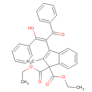 1H-Indene-1,1-dicarboxylic acid,3-[(1Z)-1-benzoyl-2-hydroxy-2-phenylethenyl]-2-methyl-, 1,1-diethyl ester