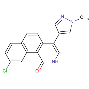Benz[h]isoquinolin-1(2H)-one, 9-chloro-4-(1-methyl-1H-pyrazol-4-yl)-