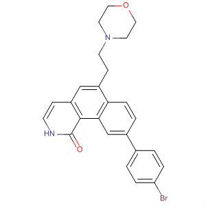 Benz[h]isoquinolin-1(2H)-one,9-(4-bromophenyl)-6-[2-(4-morpholinyl)ethyl]-