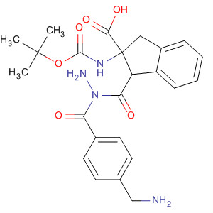1H-Indene-2-carboxylic acid,2-[[(1,1-dimethylethoxy)carbonyl]amino]-2,3-dihydro-,2-[4-(aminomethyl)benzoyl]hydrazide