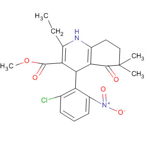 3-Quinolinecarboxylic acid,4-(2-chloro-6-nitrophenyl)-2-ethyl-1,4,5,6,7,8-hexahydro-6,6-dimethyl-5-oxo-, methyl ester