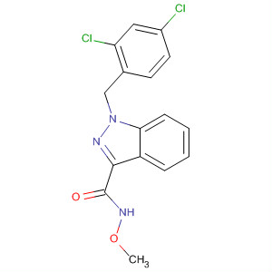 1H-Indazole-3-carboxamide, 1-[(2,4-dichlorophenyl)methyl]-N-methoxy-