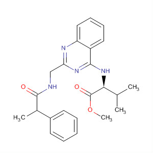 L-Valine, N-[2-[[(1-oxo-2-phenylpropyl)amino]methyl]-4-quinazolinyl]-,methyl ester