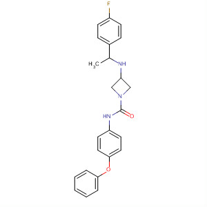 1-Azetidinecarboxamide,3-[[1-(4-fluorophenyl)ethyl]amino]-N-(4-phenoxyphenyl)-