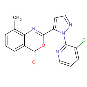 4H-3,1-Benzoxazin-4-one,2-[1-(3-chloro-2-pyridinyl)-1H-pyrazol-5-yl]-8-methyl-