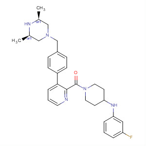 Methanone,[3-[4-[[(3R,5S)-3,5-dimethyl-1-piperazinyl]methyl]phenyl]-2-pyridinyl][4-[(3-fluorophenyl)amino]-1-piperidinyl]-, rel-