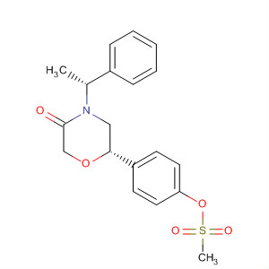 3-Morpholinone,6-[4-[(methylsulfonyl)oxy]phenyl]-4-[(1R)-1-phenylethyl]-, (6S)-