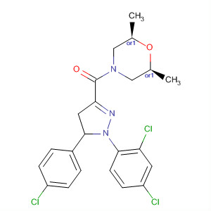 Methanone,[5-(4-chlorophenyl)-1-(2,4-dichlorophenyl)-4,5-dihydro-1H-pyrazol-3-yl][(2R,6S)-2,6-dimethyl-4-morpholinyl]-, rel-