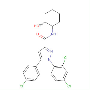 1H-Pyrazole-3-carboxamide,5-(4-chlorophenyl)-1-(2,4-dichlorophenyl)-4,5-dihydro-N-[(2R)-2-hydroxycyclohexyl]-